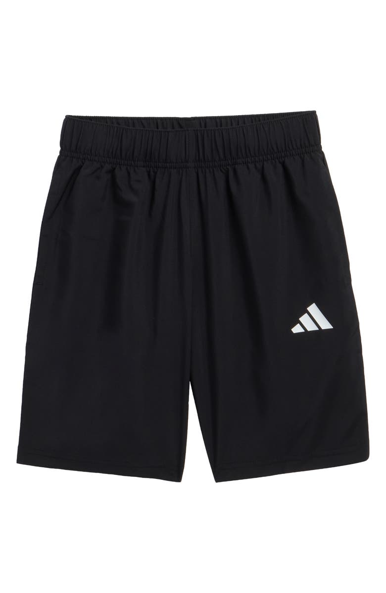 adidas Kids' Logo Shorts, Main, color, Black