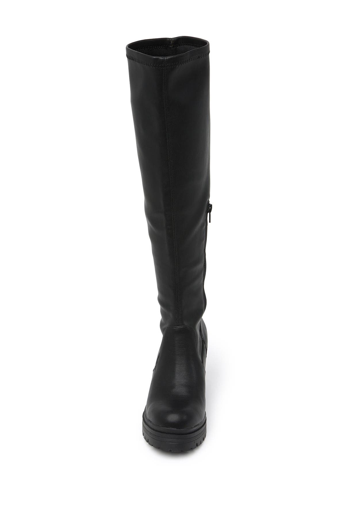Madden Girl Coretta Knee High Lug Sole Boot, Alternate, color, 