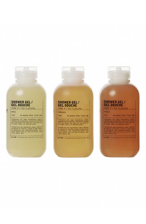 Le Labo Shower Gel Set In Transparent