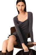 maje Rib knit sweater