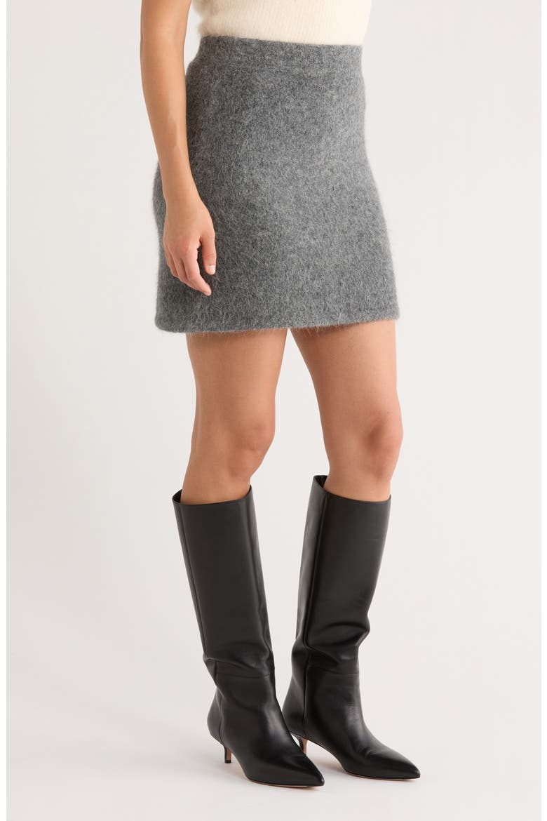 Suri Alpaca Blend Skirt, Alternate, color, CHARCOAL