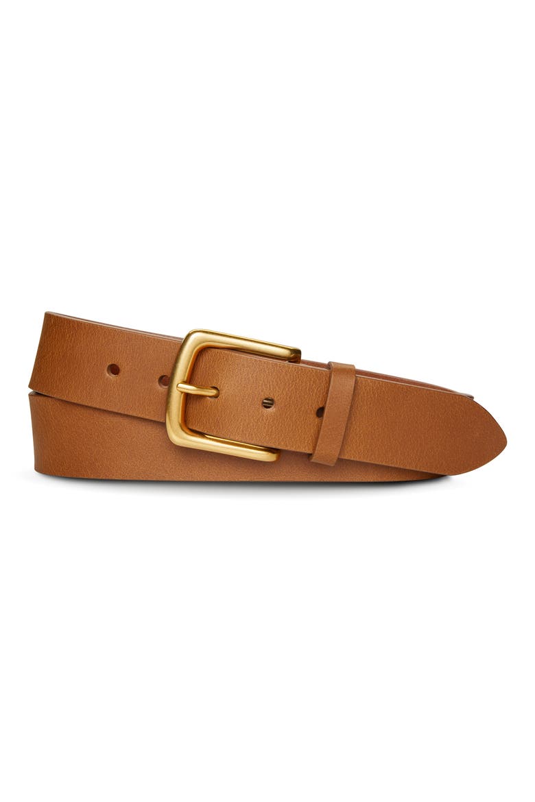 Essential Leather Belt, Main, color, TAN