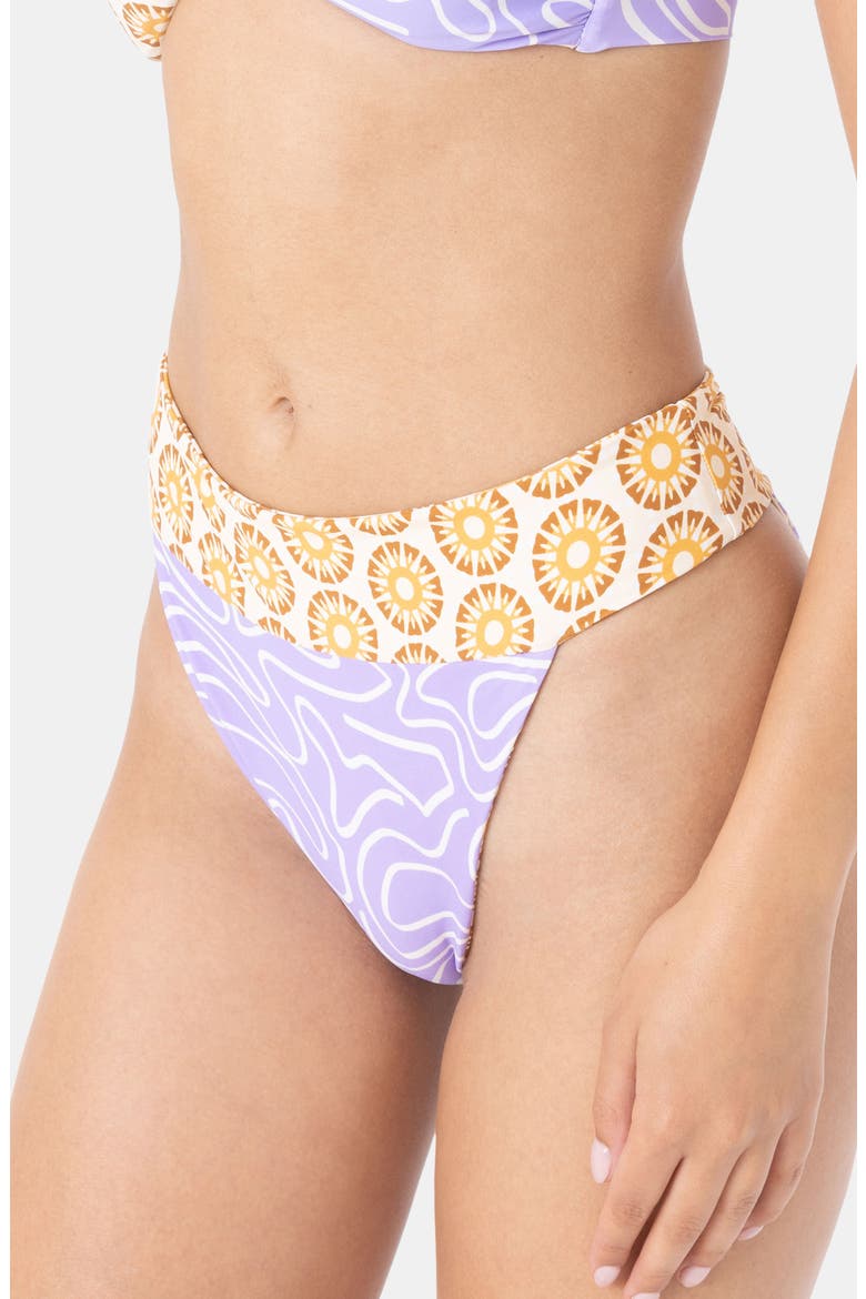 Sunshine State of Mind Cheeky Swim Bottoms, Alternate, color, PURPLE MULTI