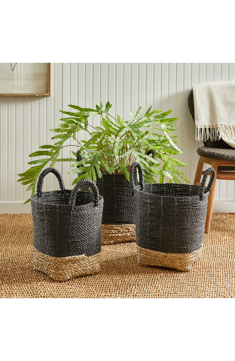 Napa Home & Garden Madura Market Baskets Set of 3, Alternate, color, Black