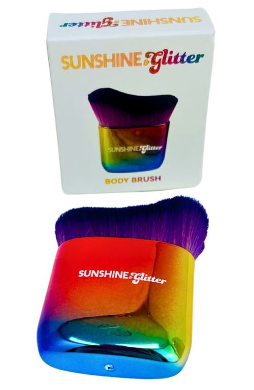 Sunshine & Glitter Body Brush In Rainbow