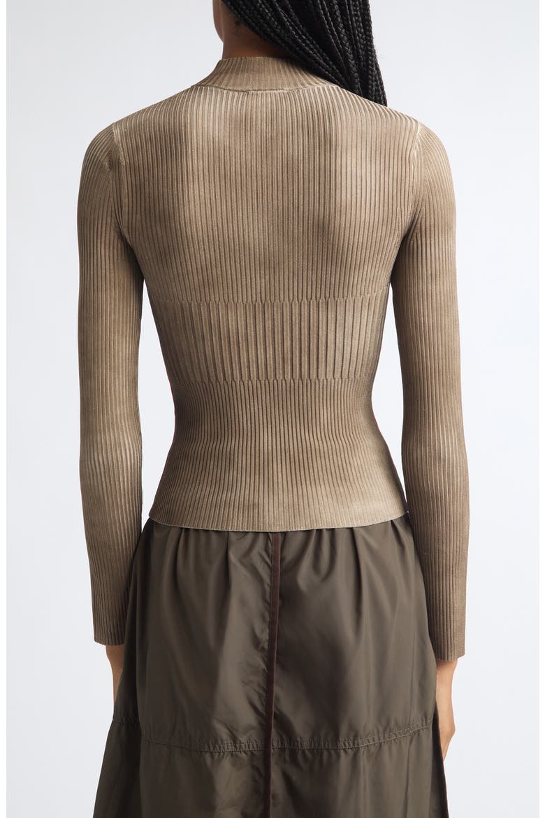 M-Sarma Zip Cardigan, Alternate, color, BROWN