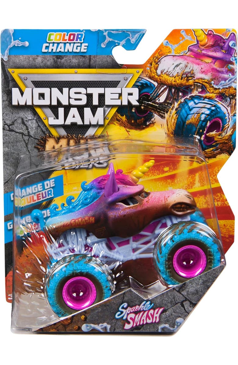 Grave Digger Mud Blasters Die Cast Vehicle, Main, color, Sparkle Smash