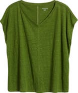 Eileen Fisher V-Neck Organic Linen T-Shirt