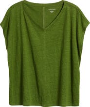 Eileen Fisher V-Neck Organic Linen T-Shirt