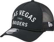New Era Men's New Era  Black Las Vegas Raiders Active Minimalist M-Crown A-Frame 9FORTY Adjustable Hat