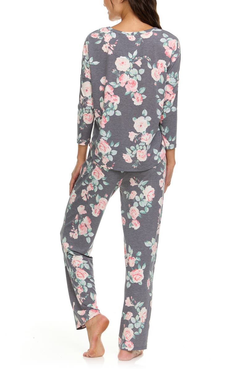 Flora Nikrooz Kathy Floral Pajamas, Alternate, color, 