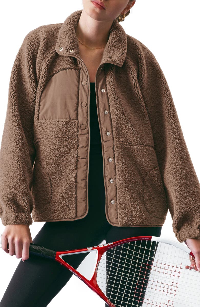 Blu Pepper High Pile Fleece Jacket, Main, color, 