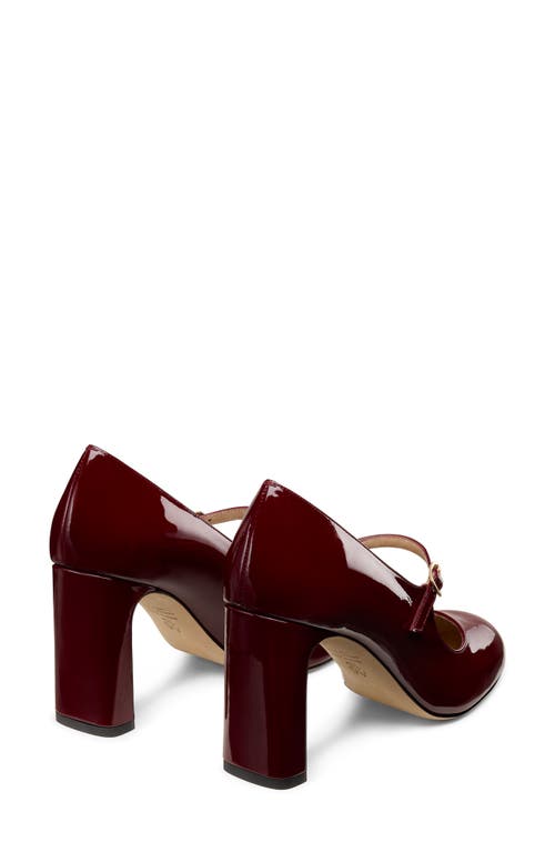 Stuart Weitzman Babette Mary Jane 85 Pump In Burgundy