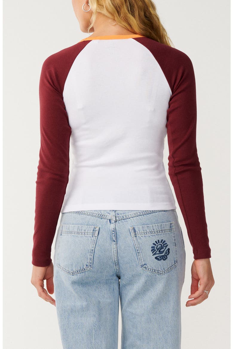 Island Dreams Raglan Long Sleeve Tee, Alternate, color, WHITE