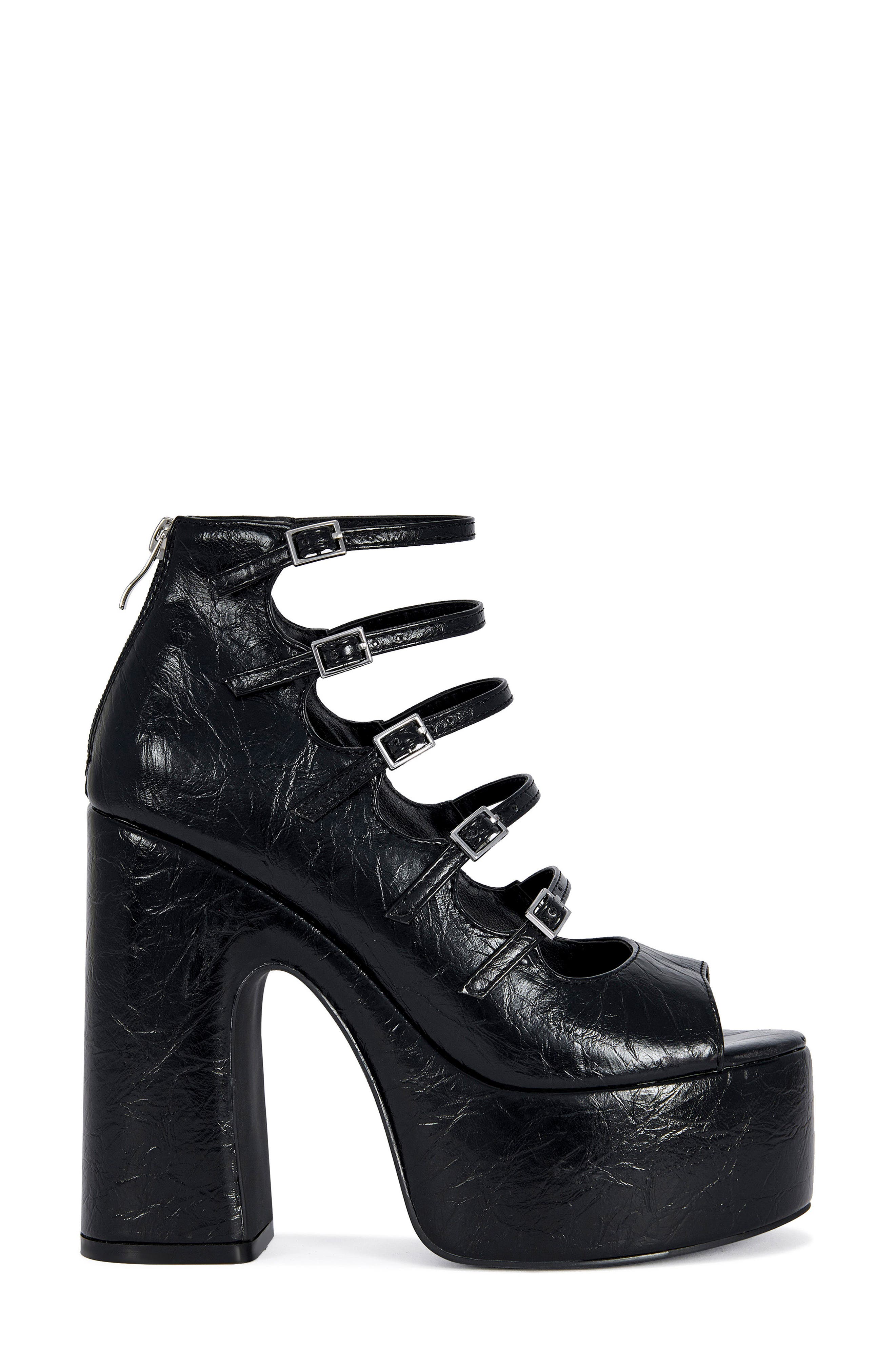 Smitten Platform Sandal, Alternate, color, BLACK