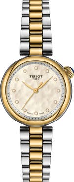 Tissot Desir Mother-of-Pearl & Diamond Two-Tone Watch, 28mm