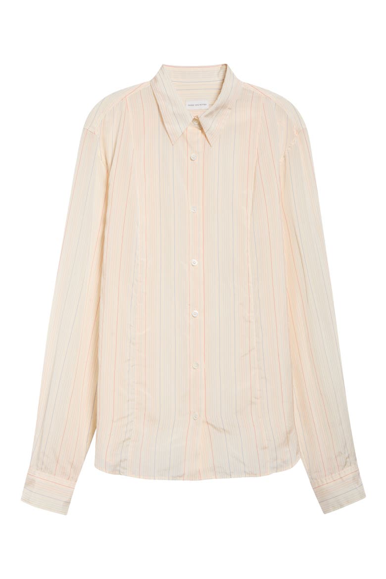 Chloris Striped Shirt, Main, color, OFF WHITE
