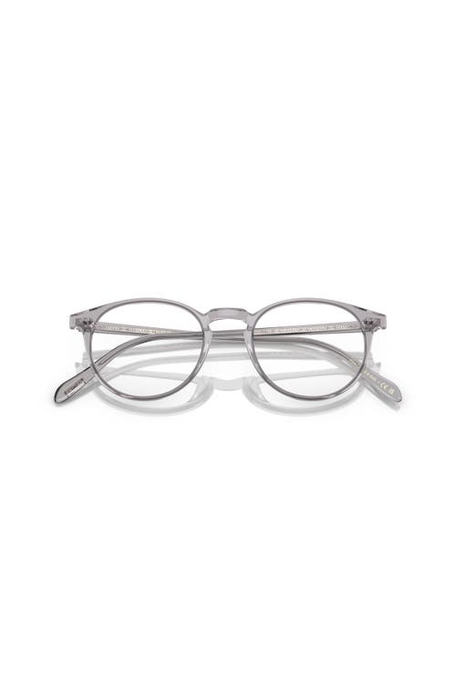 Oliver Peoples 47mm Phantos Optical Glasses In Metallic