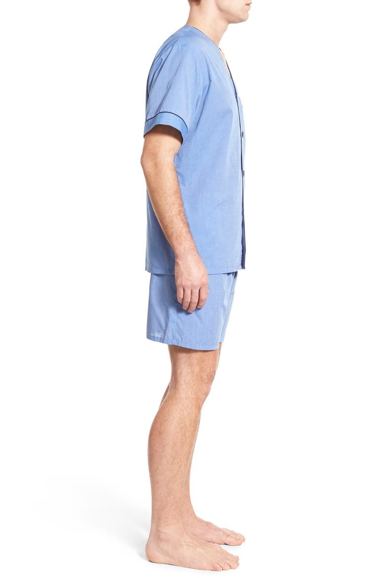 Cotton Blend Pajamas, Alternate, color, BLUE