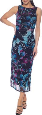 bebe Sleeveless Mesh Dress