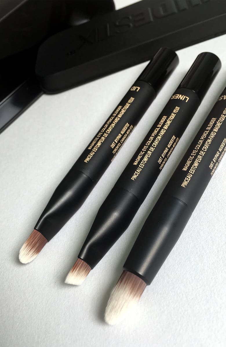 NUDESTIX Magnetic Eye Color Pencil Blender Brush Set, Alternate, color, 