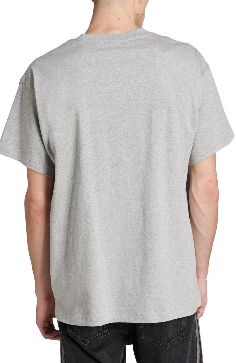 adidas Trefoil Essentials Oversize Cotton T-Shirt, Alternate, color, Medium Grey Heather/ White