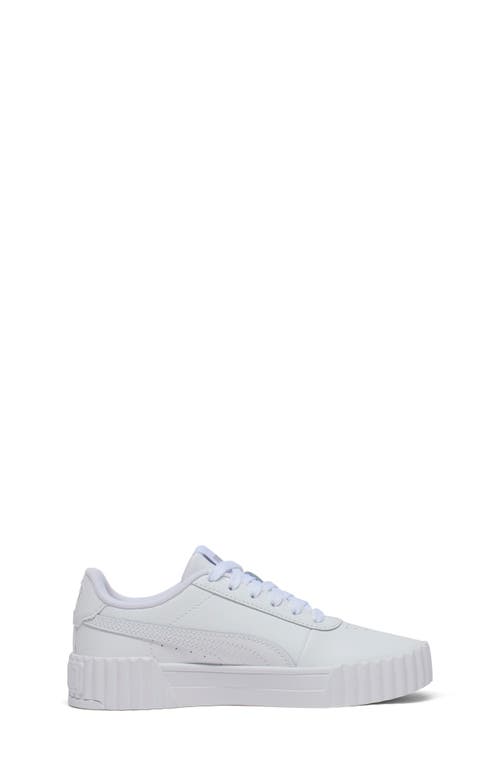 Puma Kids' Carina 3.0 Low Top Sneaker In White