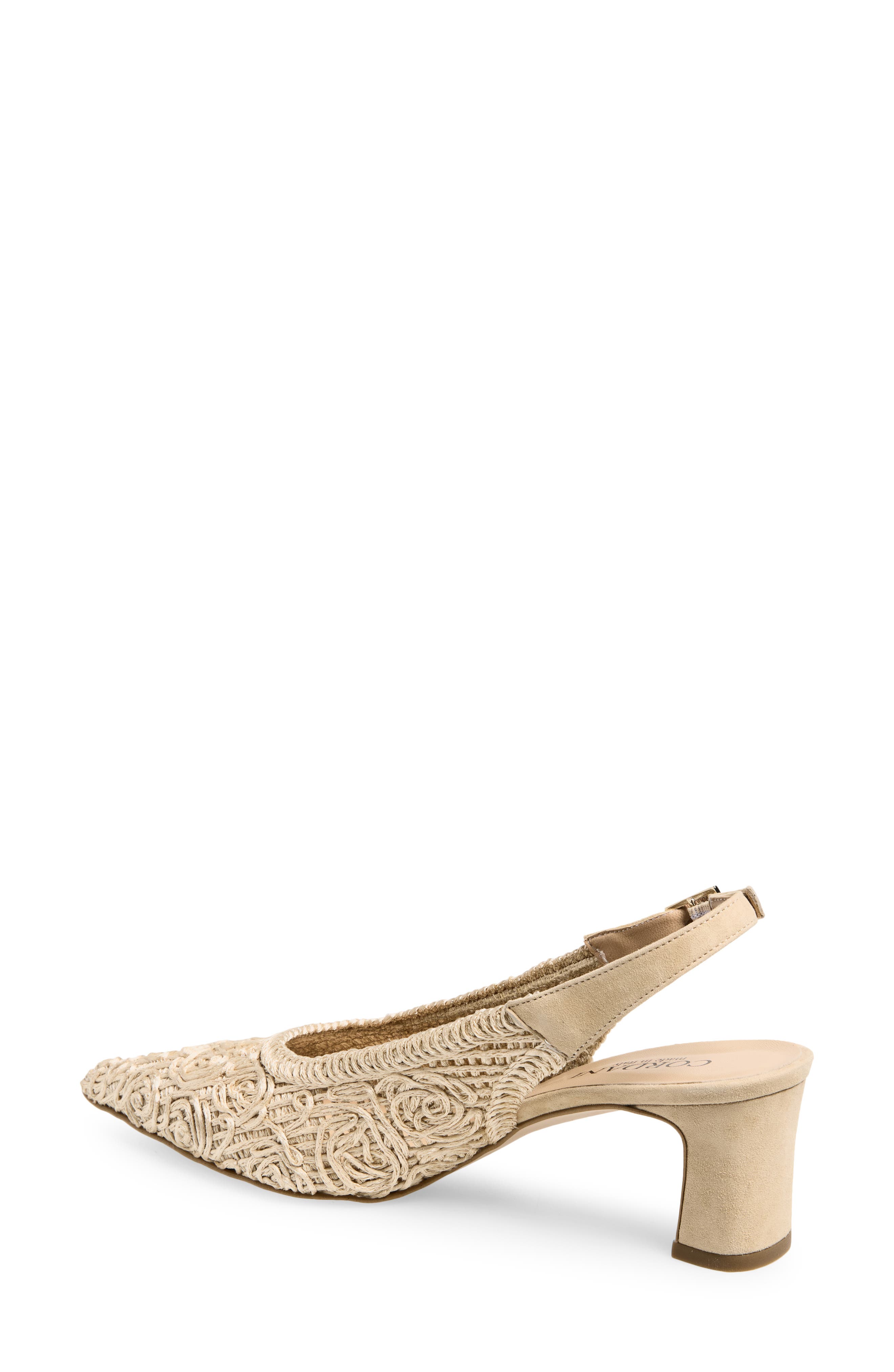 Cordani Nikole Slingback Pointed Toe Pump, Alternate, color, Beige