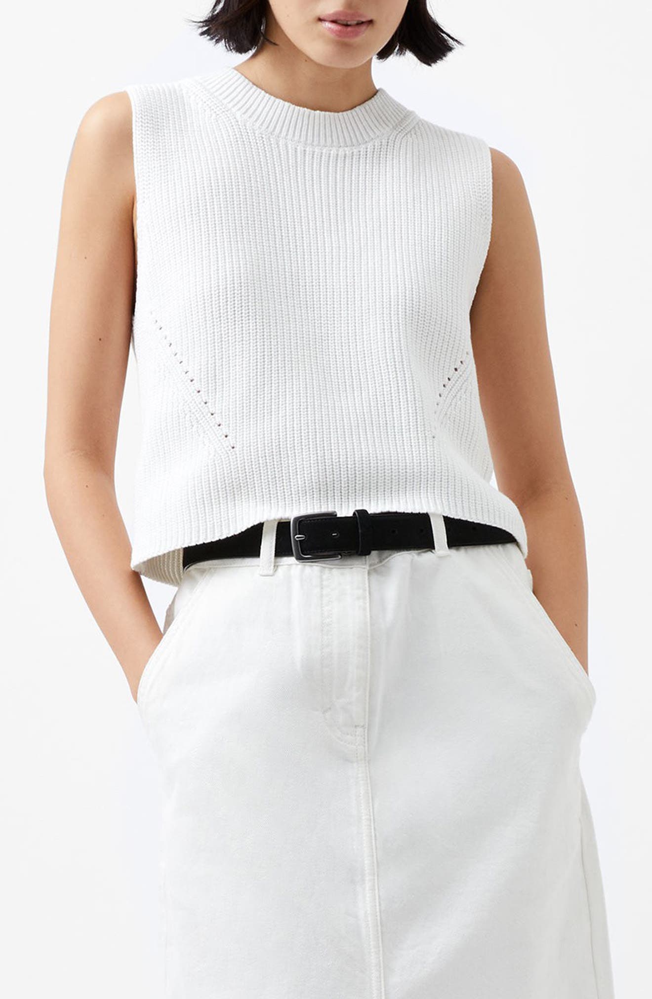 French Connection Mozart Crop Sweater Vest