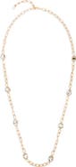 SAACHI Crystal Cascade Long Necklace