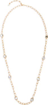 SAACHI Crystal Cascade Long Necklace
