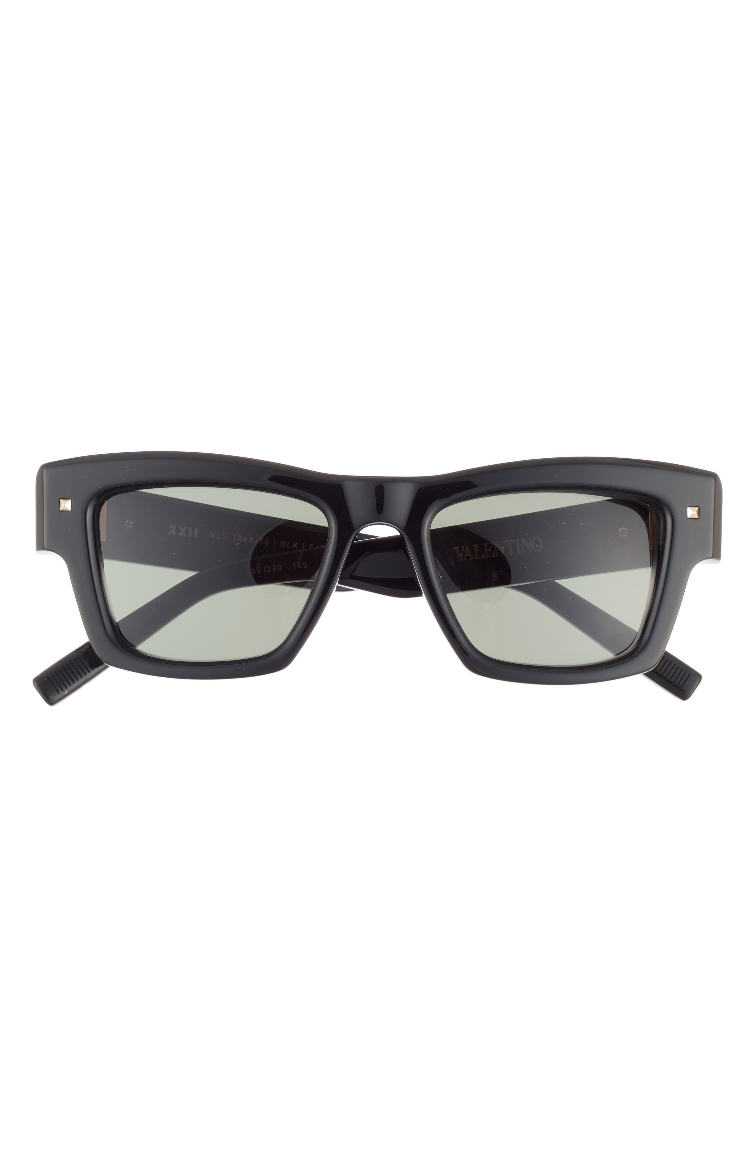 Valentino 50mm Rectangular Sunglasses