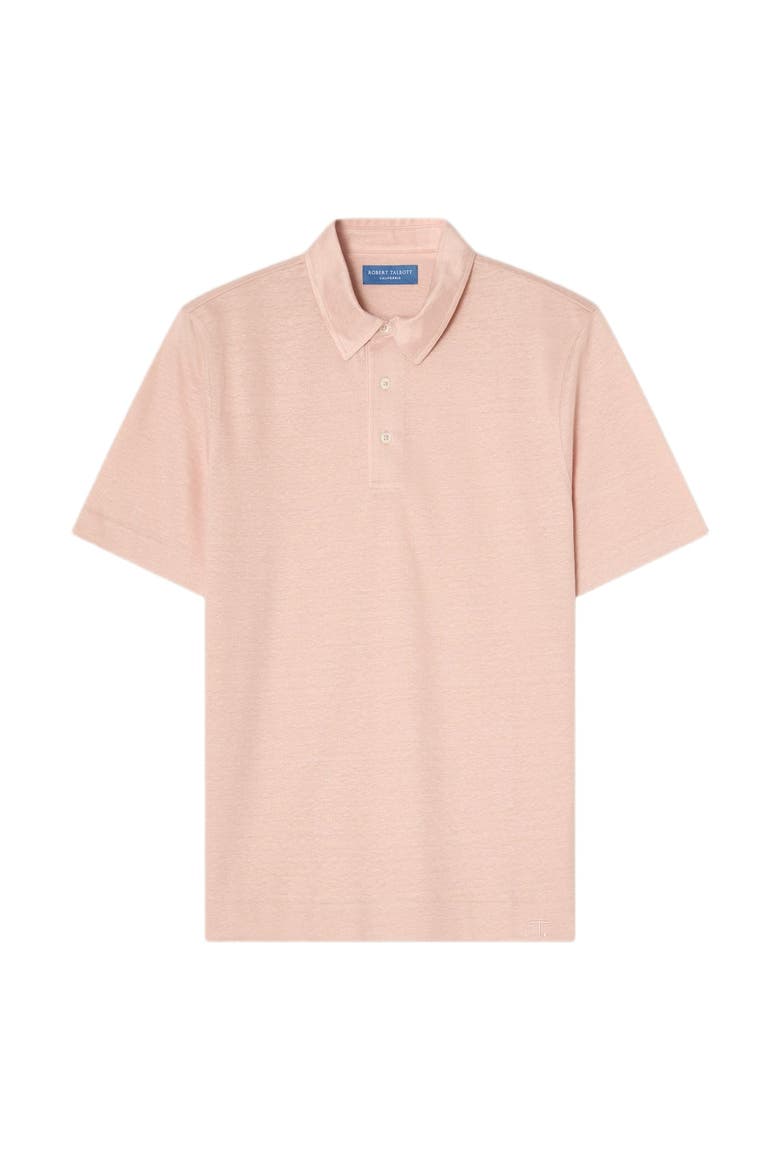 Taylor Pique Linen Polo, Alternate, color, Pink