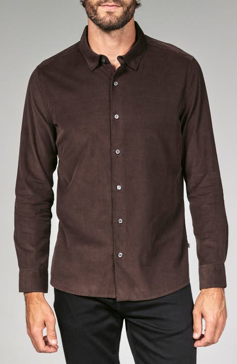 Herigate Cotton Corduroy Button-Up Shirt