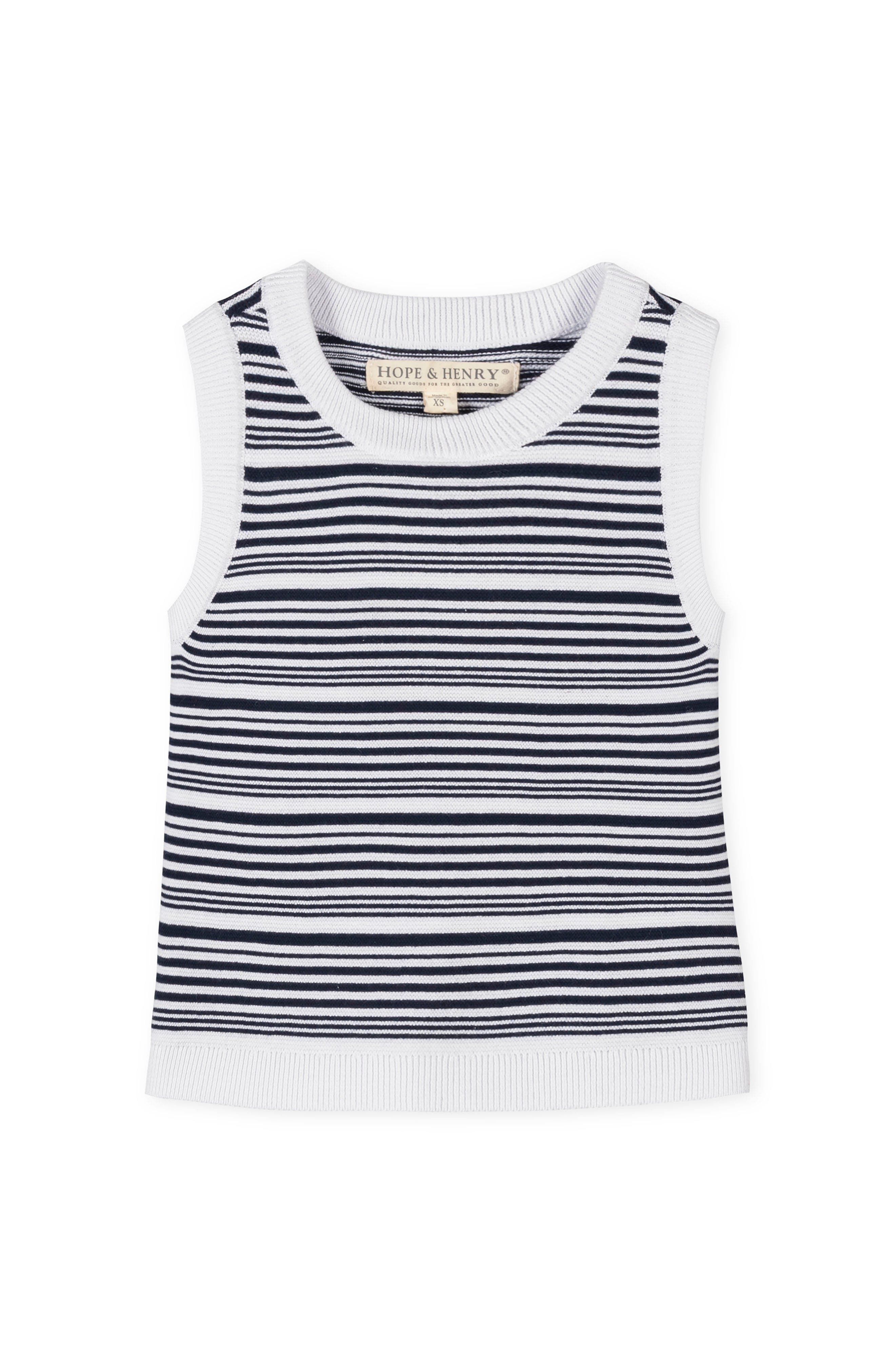 selected Navy and White Stripe
