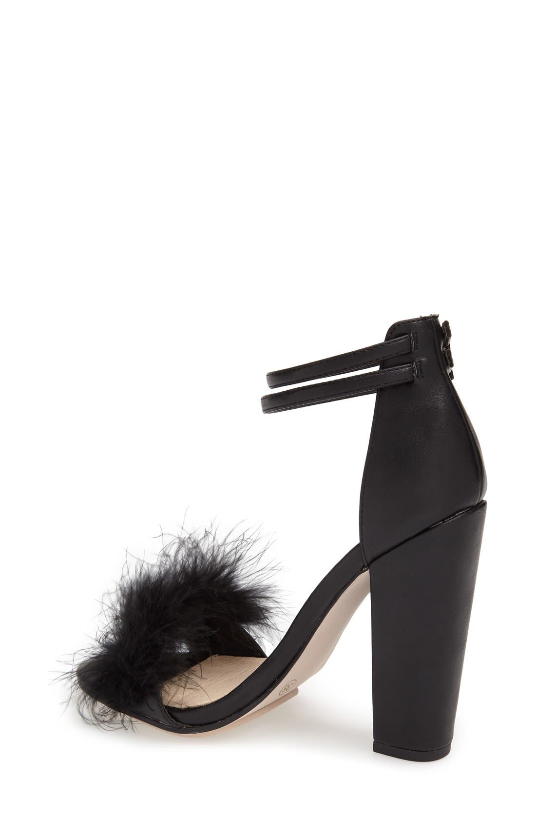 Topshop 'Rebecca' Ankle Strap Sandal, Alternate, color, 