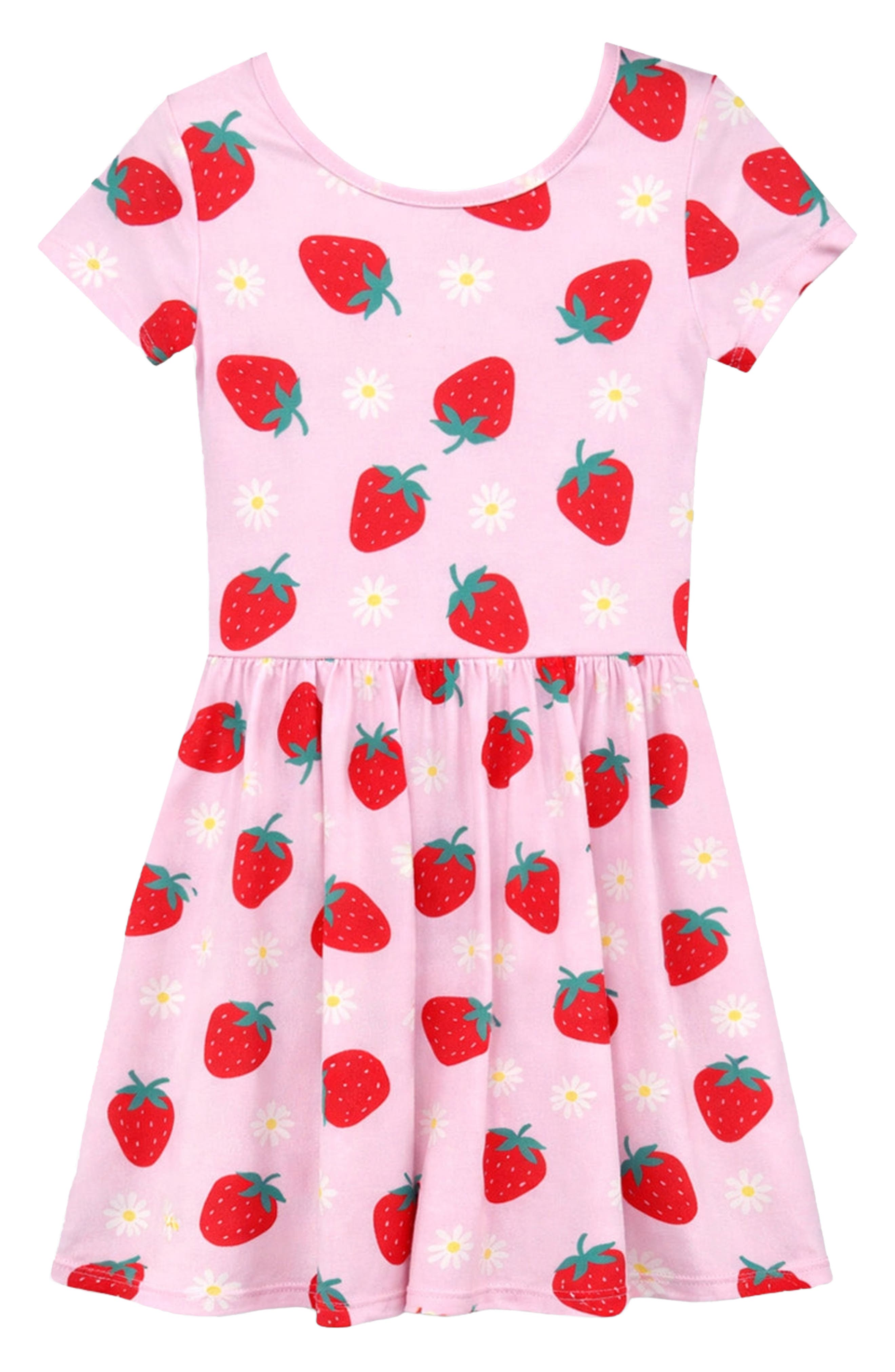 PixieLane Kids' Short Sleeve Be Happy Dress