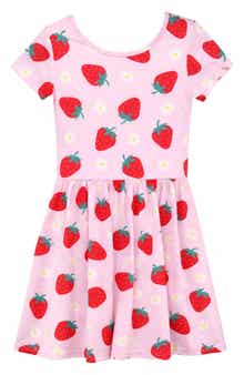 PixieLane Kids' Short Sleeve Be Happy Dress