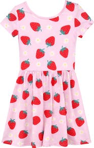 PixieLane Kids' Short Sleeve Be Happy Dress