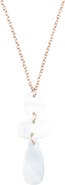 LIKHA Mother-of-Pearl Round, Oblong & Raindrop Pendant Necklace