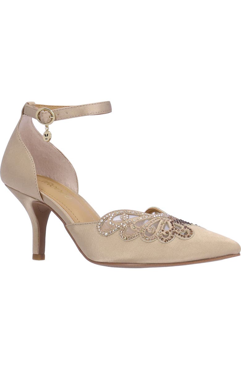J. Reneé Isabetta Pointed Toe Pump, Main, color, Beige