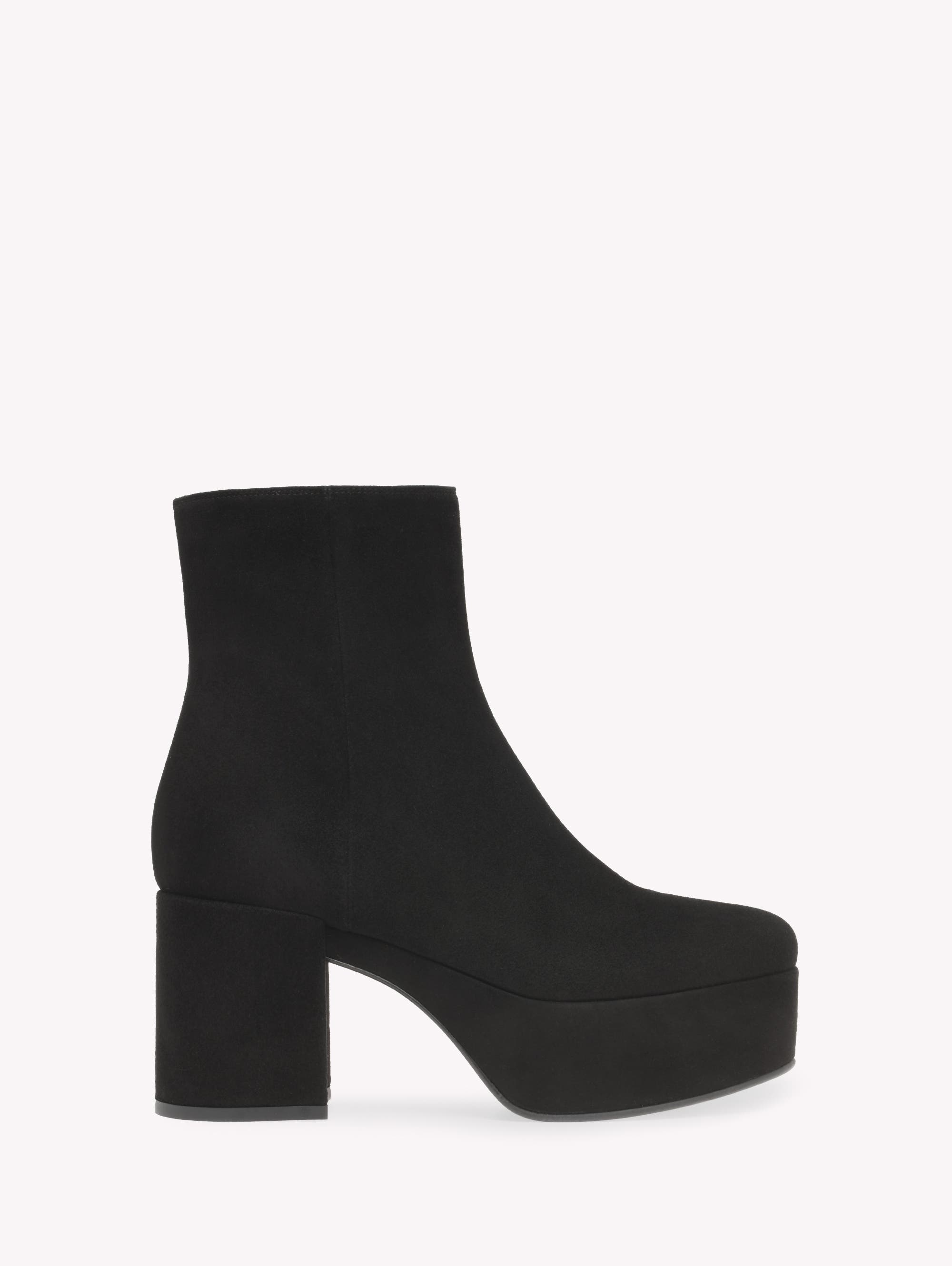 Gianvito Rossi Sally Bootie, Main, color, Black Suede
