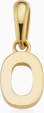 Oradina 14K Gold My Number Pendant Charm