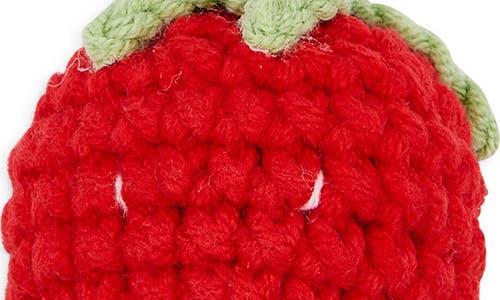 Leith Crochet Strawberry Bag Charm In Multi