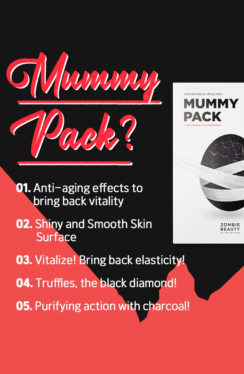 ZOMBIE BEAUTY BY SKIN1004 MUMMY PACK Mask Kit, Alternate, color, 