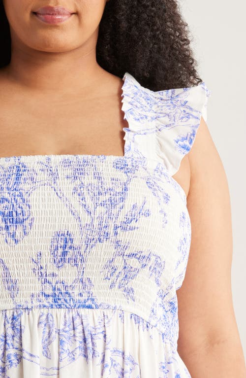 Melloday Floral Print Maxi Sundress