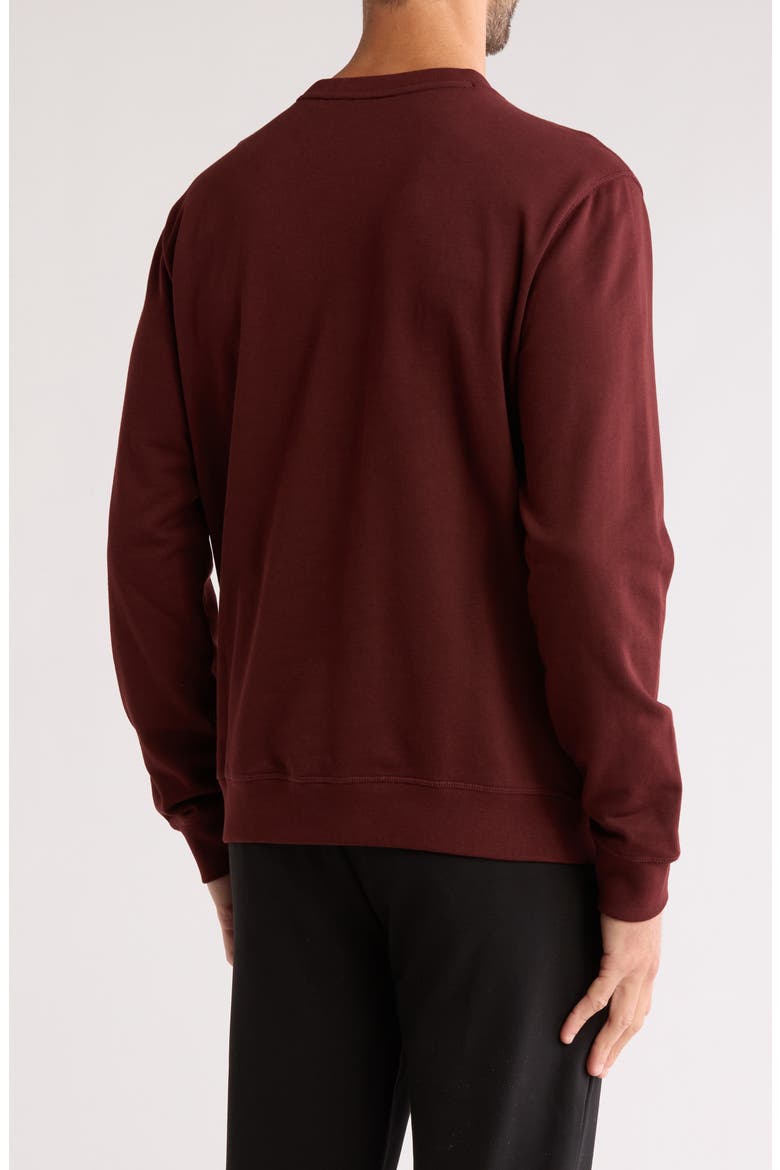 We Start Cotton Crewneck Sweatshirt, Alternate, color, DARK RED
