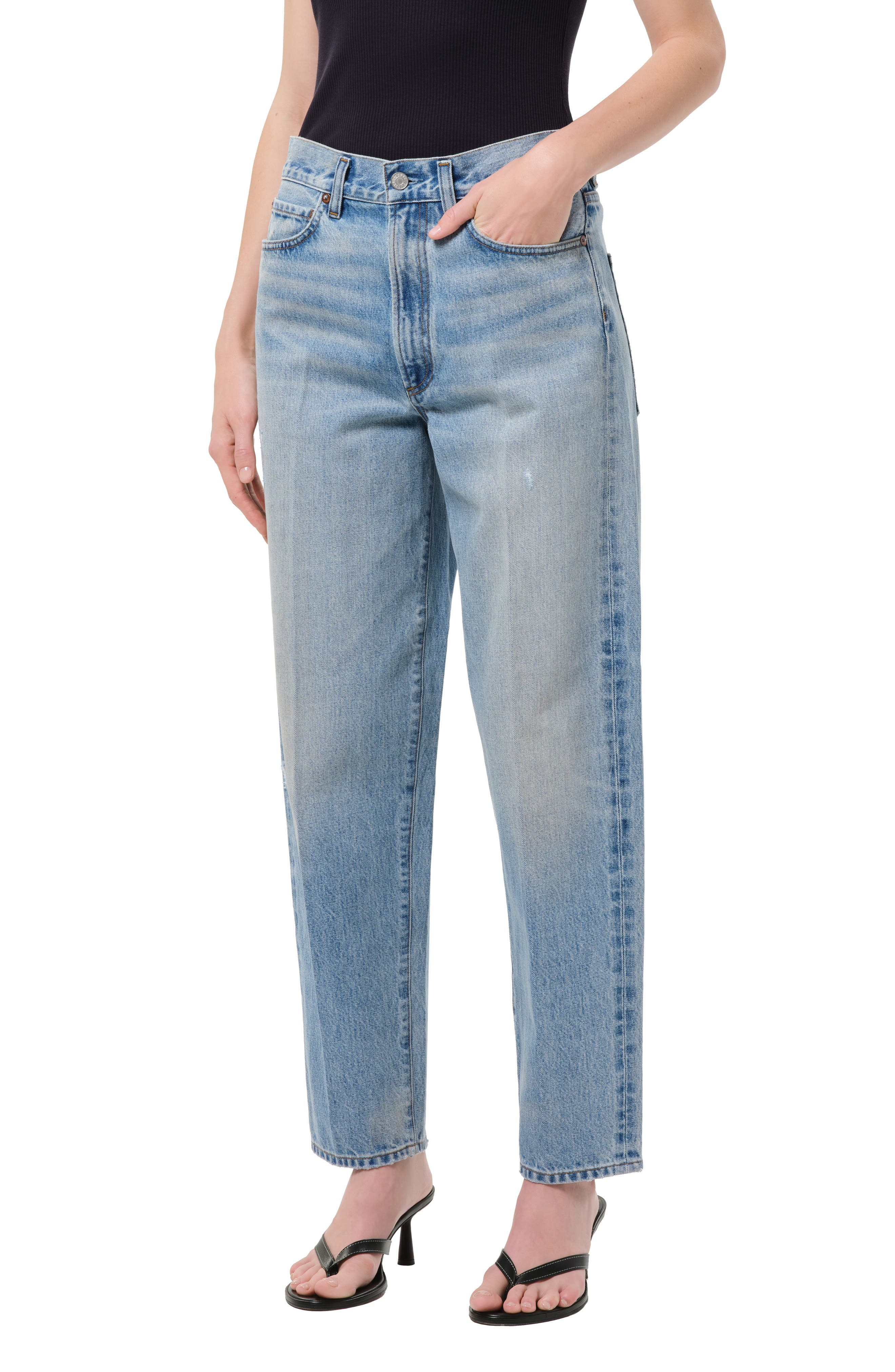 '80s High Waist Tapered Jeans