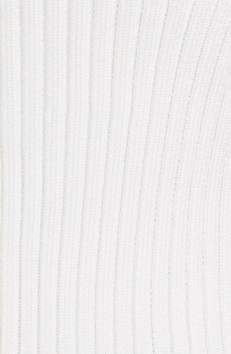 Balmain Ribbed Knit Body-Con Midi Dress, Alternate, color,