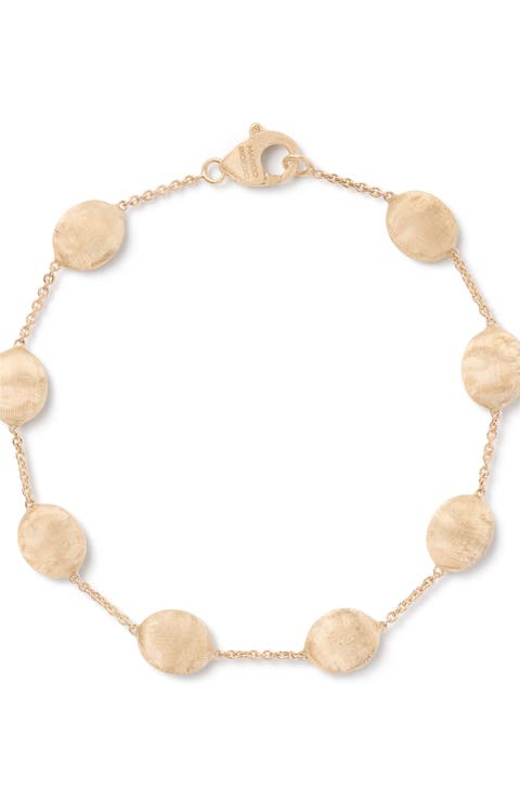 Siviglia 18K Yellow Gold Large Beaded Bracelet